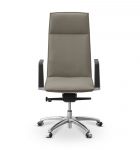 Кресло Соло экокожа серо-коричневая CN6