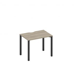 Спэйс+ | space+ стол письменный на металлокаркасе, столешница с вырезом а1 чр 012.2 вл