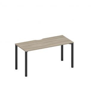 Спэйс+ | space+ стол письменный на металлокаркасе, столешница с вырезом а1 чр 015.2 вл