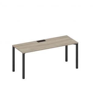 Спэйс+ | space+ стол письменный на металлокаркасе, столешница с заглушкой а1 чр 016 вл