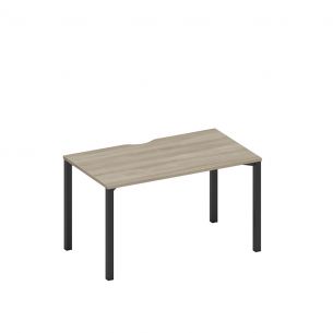 Спэйс+ | space+ стол письменный на металлокаркасе, столешница с вырезом а1 чр 024.2 вл