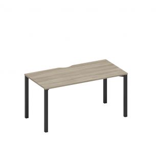 Спэйс+ | space+ стол письменный на металлокаркасе, столешница с вырезом а1 чр 025.2 вл